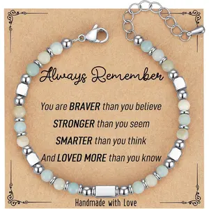 4MM Bohemian Style Couple Bracelet Natural Stone Beaded Pink Zebra Turquoise Stainless Steel Bracelet