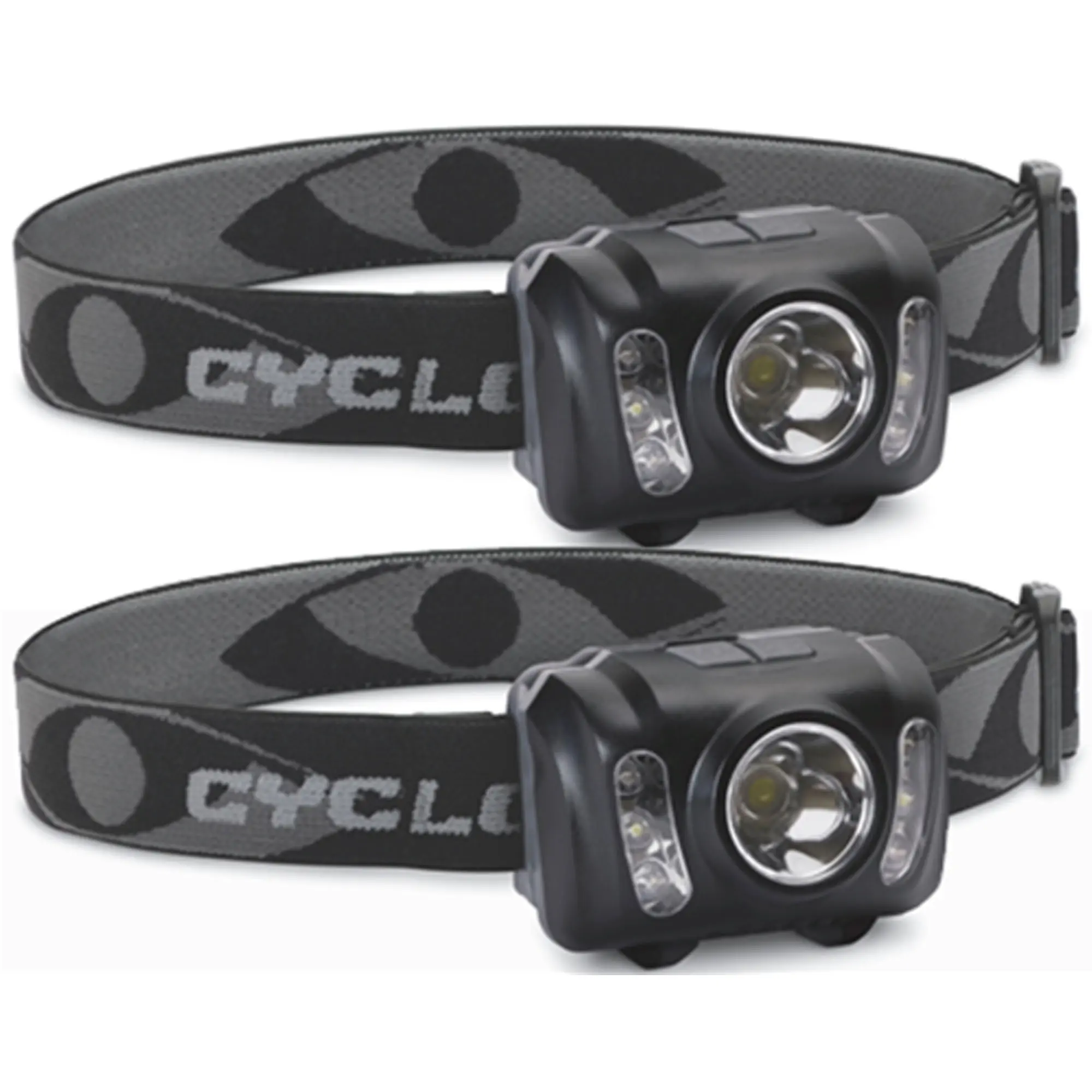 Cyclops 200 Lumens Tri Mode Adjustable LED Headlamps - 2 Pack