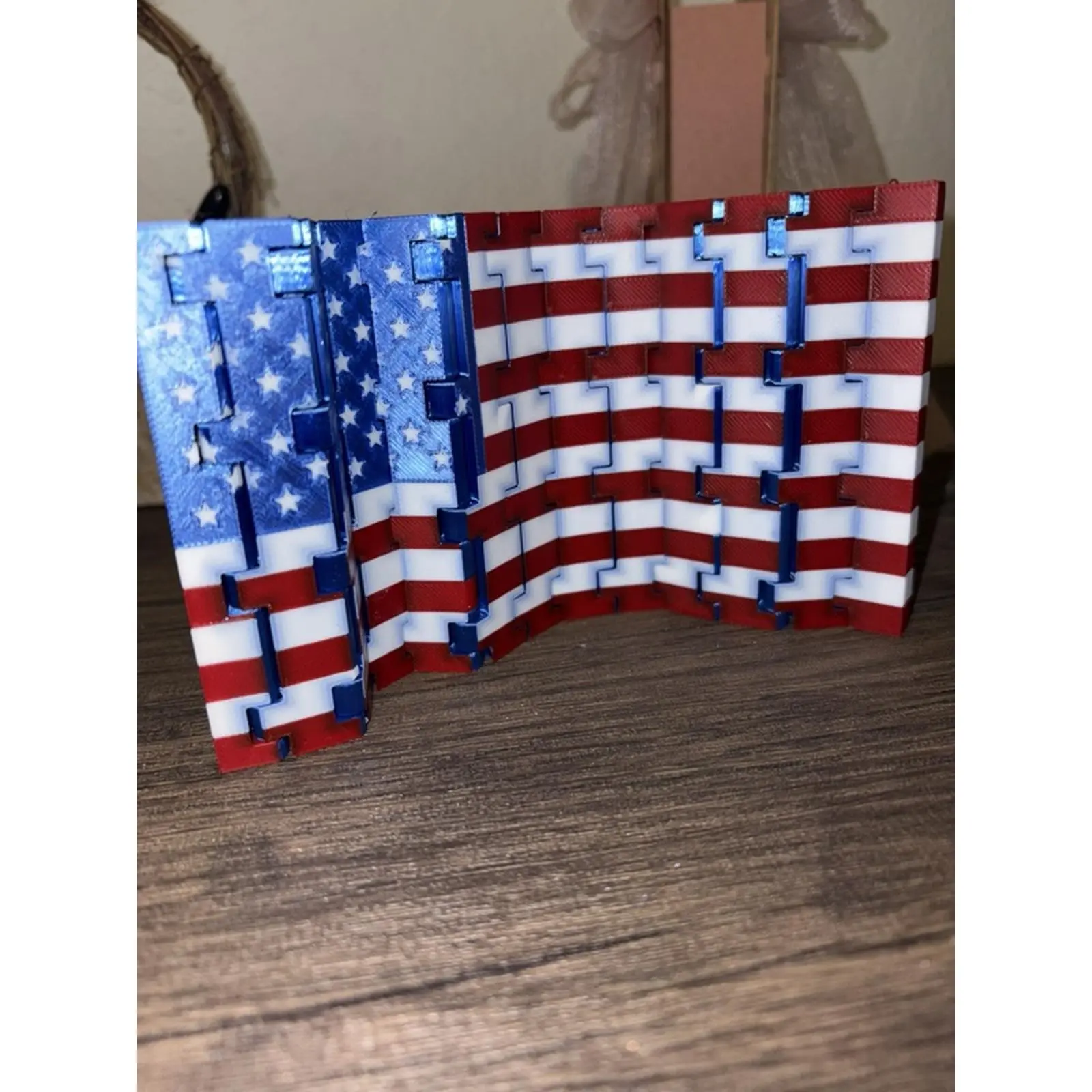 Patriotic Flag Design Foldable - Red, White, and Blue Color Scheme - Ideal for Everyday Use