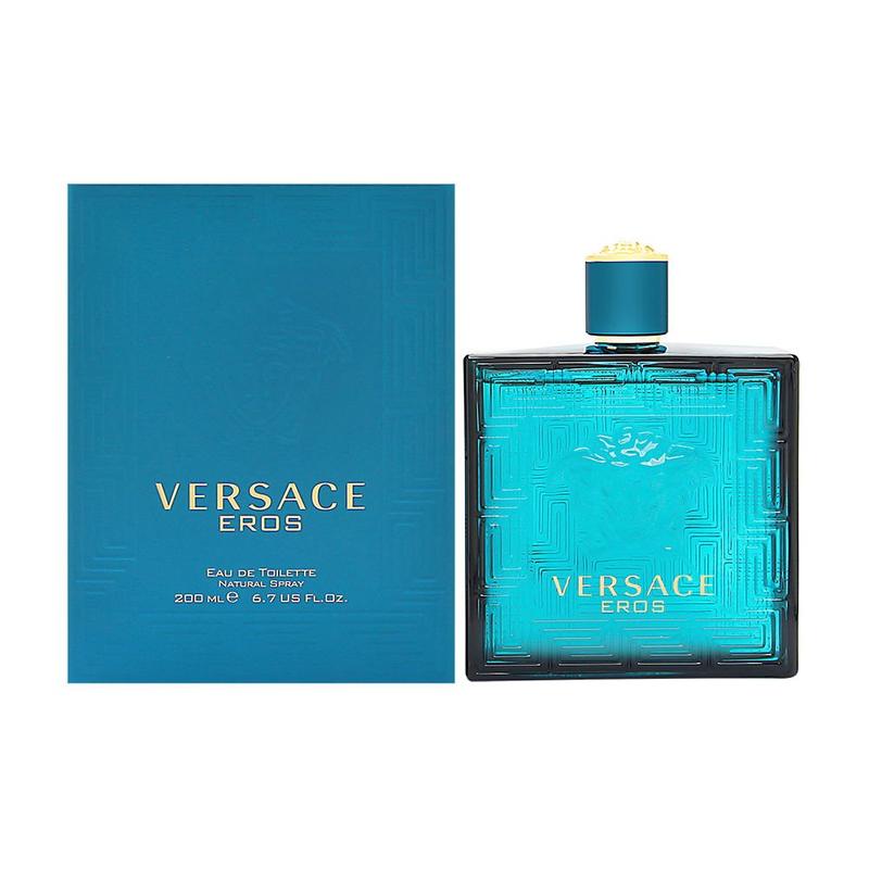 Versace Eros for Men Eau de Toilette Spray - Aromatic Fougere Fragrance with Mint & Lemon Top Notes