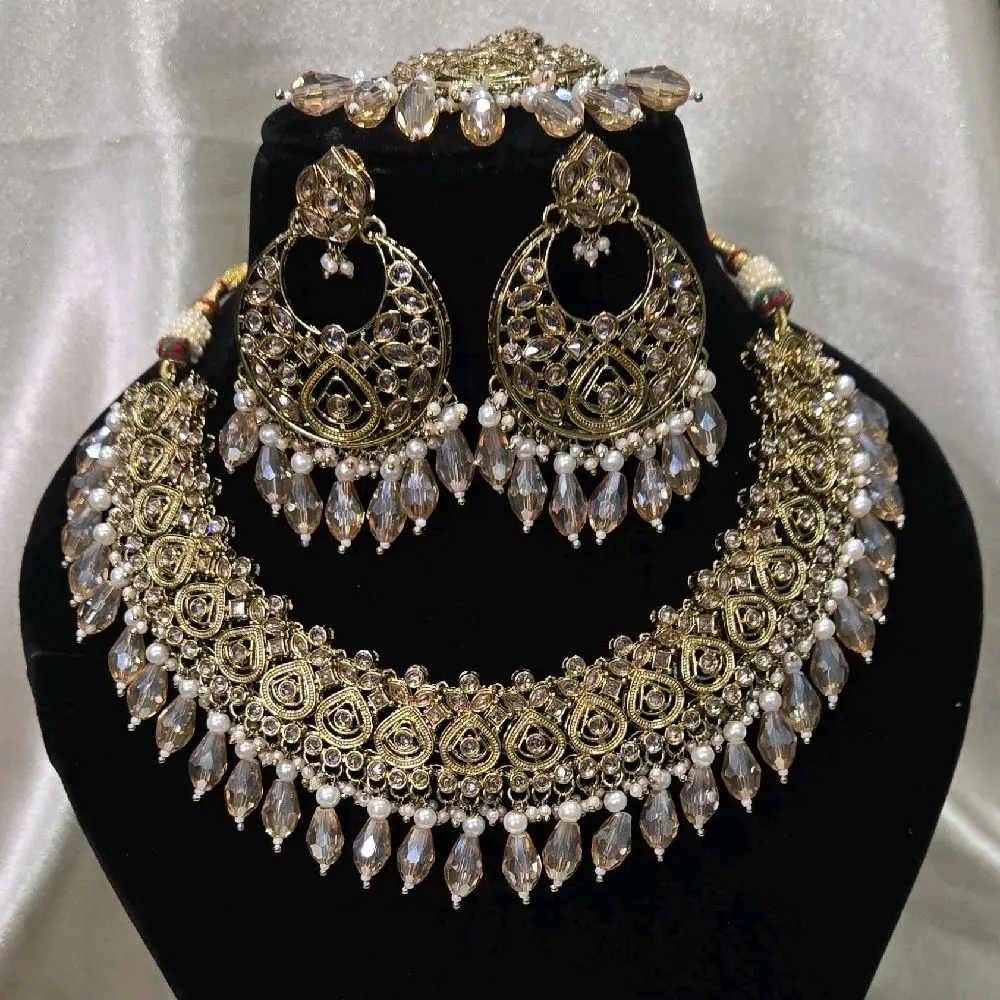 POLKI beaded full 3 piece set