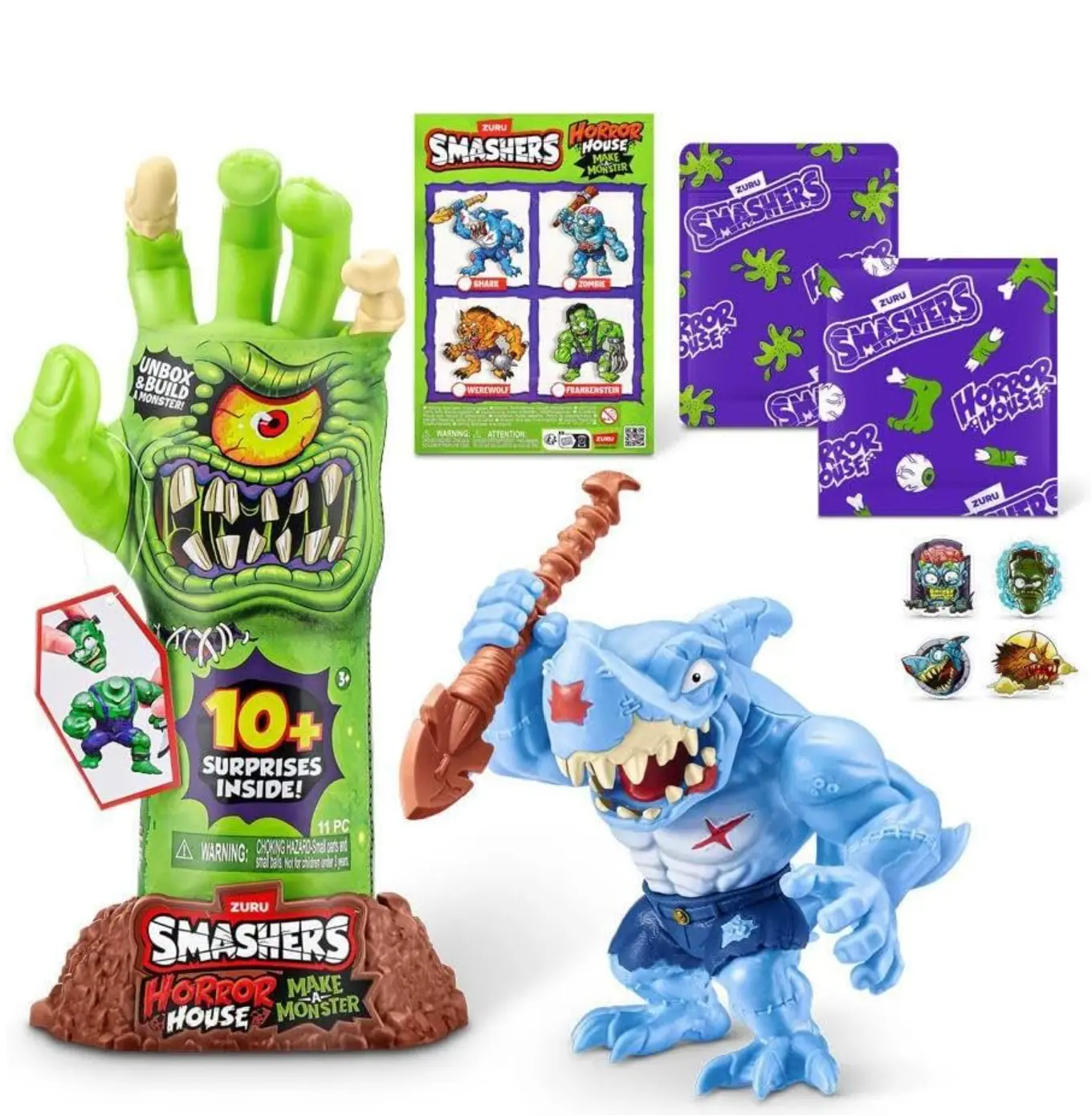 Smashers Terror House Non-Toxic Spooky Theme Horror Hand Novelty Gag Item, Halloween Prank Accessory for Ages 4+, 4-6 Years Practical Joke Gift (Toys & Hobbies, Classic & Novelty Toys Category)