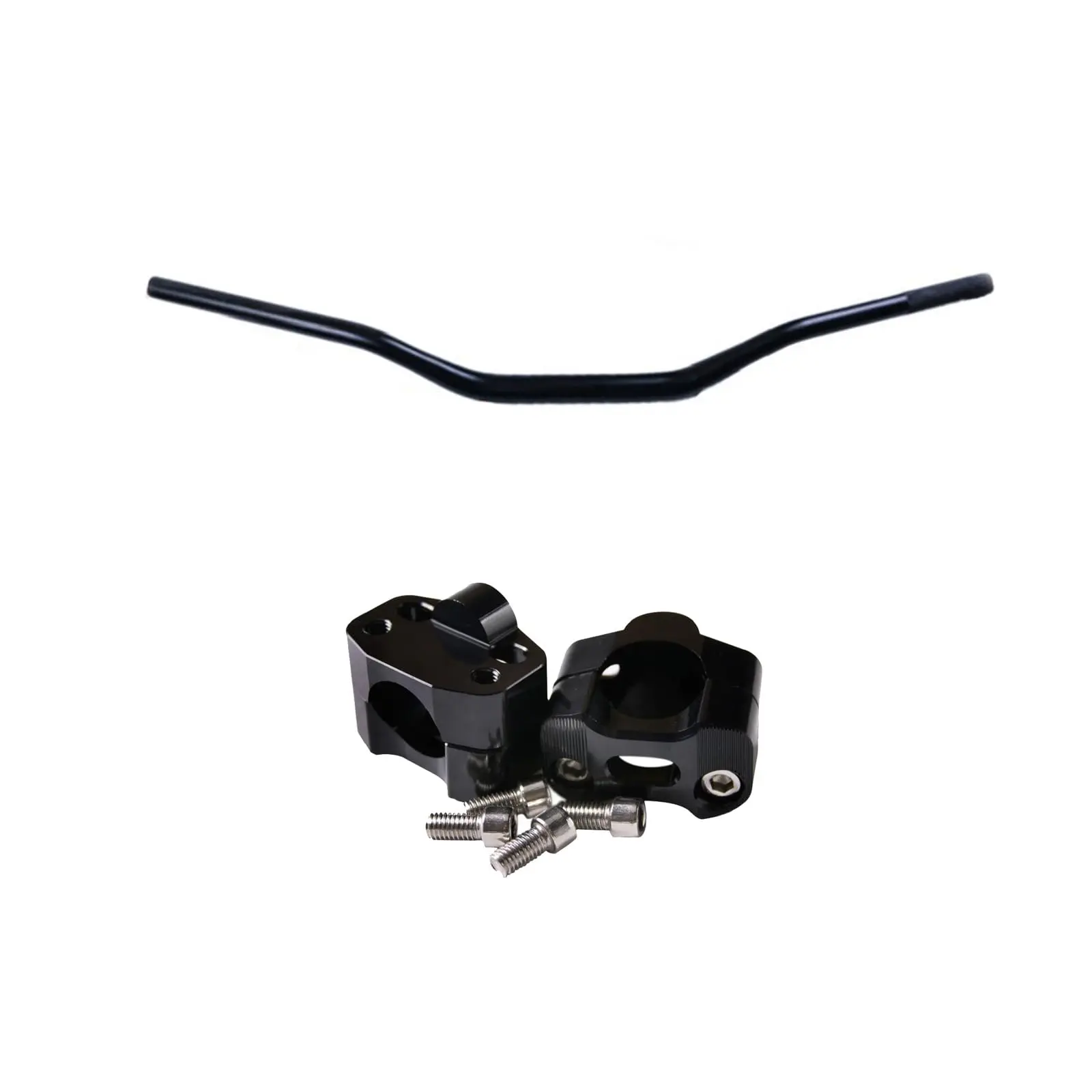 Go Kart 1 1/8" Handlebar Bar + Fat Bar Risers 7/8" 22mm Universal for Pit Dirt Bike Offroad Motorcycle ATV Quad Buggy Four Wheeler Tricycle 2 Stroke 4 Stroke