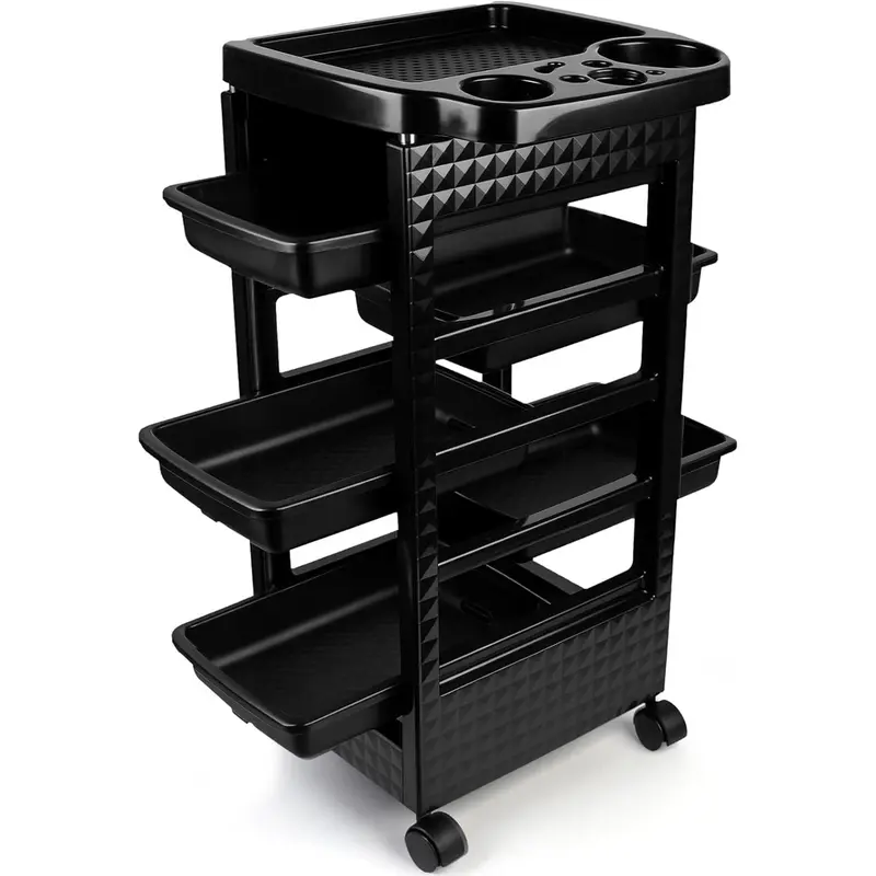 Beauty Salon Trolley Cart with5 Removable Drawers Salon Rolling Cart for Stylist,Multipurpose Beauty Cart,Hairstylist for Beauty Tattoo Hairdressing