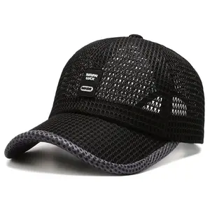 Men's Mesh Baseball Cap Breathable Summer Caps Dad Hat Outdoor Fishing Hats Bone Snapback Trucker Cap
