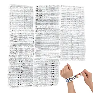 9" Bulk 144 Pc. Color Your Own DIY Slap Bracelet Assortment