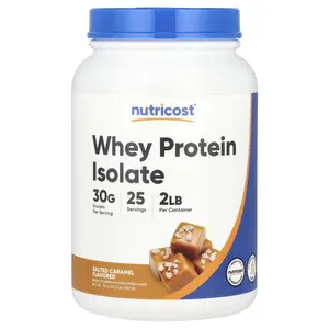 Nutricost Whey Protein Isolate, Salted Caramel, 2 lb (907 g)