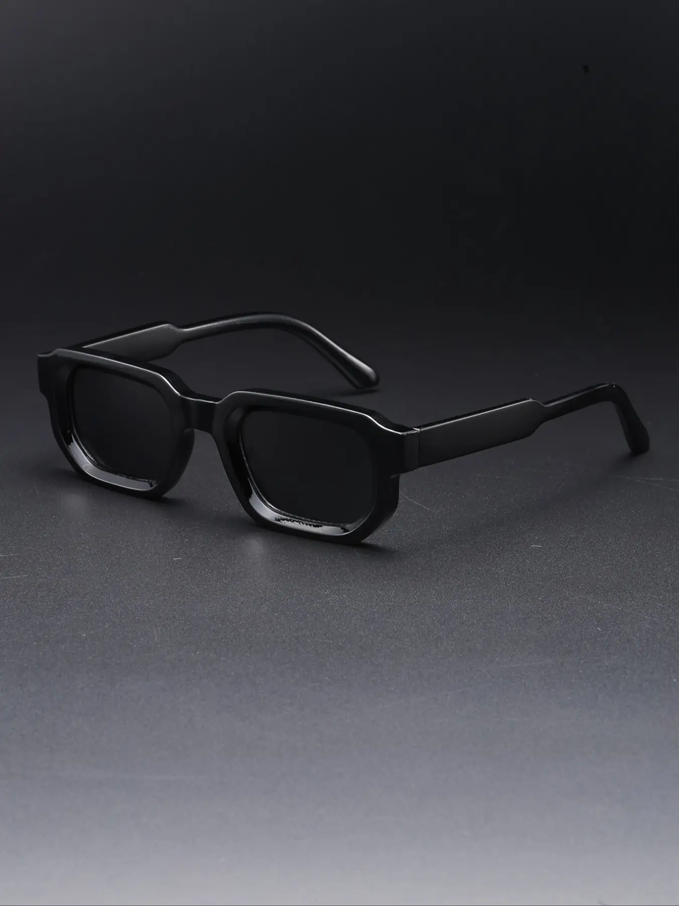New Vintage Square Fashion Glasses for Men, Casual Small Frame Cool Eyeglasses, Perfect for Photography