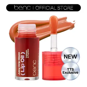 [NEW_Tiktok Shop Exclusive] Benc Juicy Drip Glaze Lip Oil 07 Cinnamon Deep l Hydrating Gloss, Moisturizing balms, Sheer tint, Shine & Dewy Finish