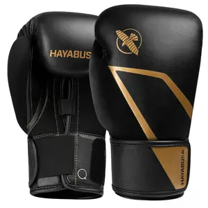 Hayabusa E1 Boxing Gloves Black/Gold 14oz