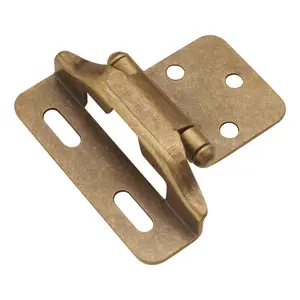 Semi Concealed Cabinet Hinges 1/4 Inch Overlay Face Frame Full Wrap Self-Close (2 Hinges/Per Pack) - Hickory Hardware