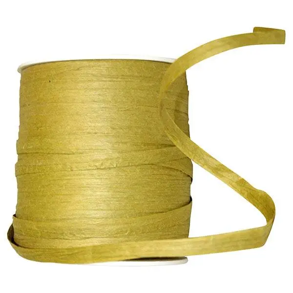 Paper Raffia Ribbon --- 1/4in x 100 yards --- Moss Color
