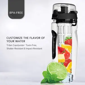 Portable Fruit Infuser Water Bottle BPA Free
