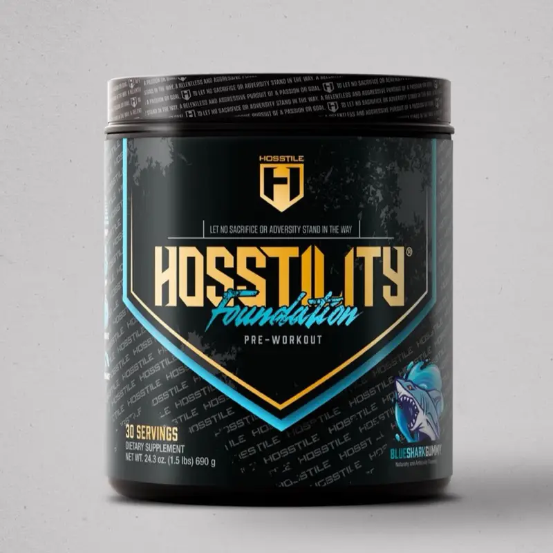 Hosstility Foundation Preworkout, All In One Daily Driver Powder Preworkout
