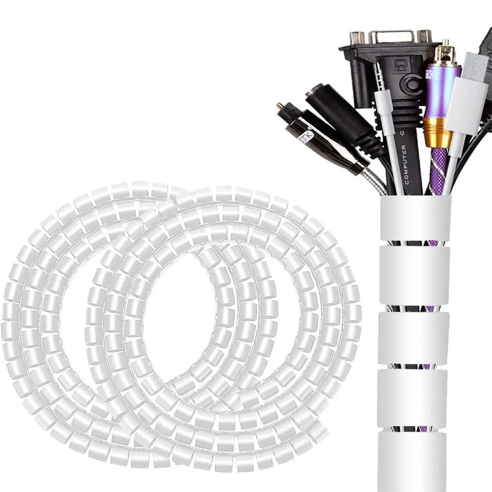 1 Count Cable Management Sleeve, Wire Organizers for Cords, Flexible Cord Wrap, Wire Sleeve for Computer Cord Organizer