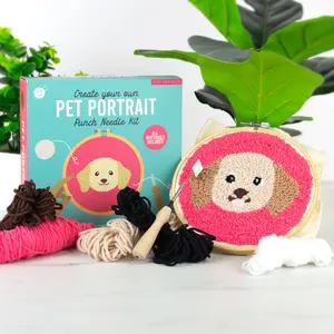 Pet Portraits Punch Needle Kit - Dog