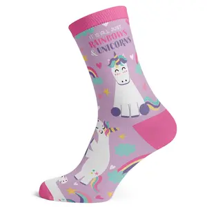 Rainbows and Unicorns Socks