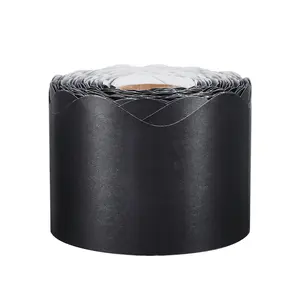 Bulletin Board Border 65.6 Feet Rolled Scalloped Border Trim for School Black