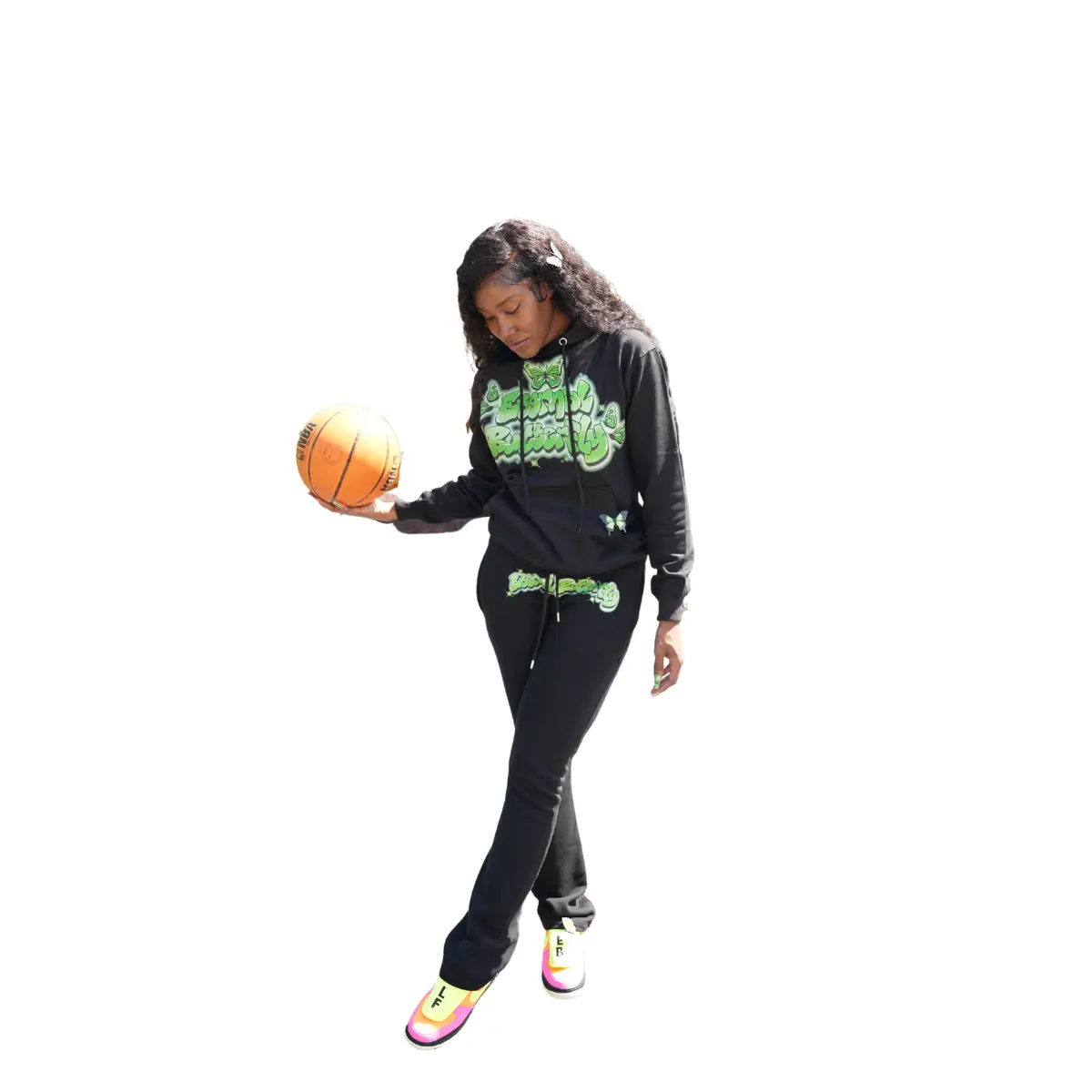 Love Forever Garden Stacked  Set - Green - Cotton Tracksuit