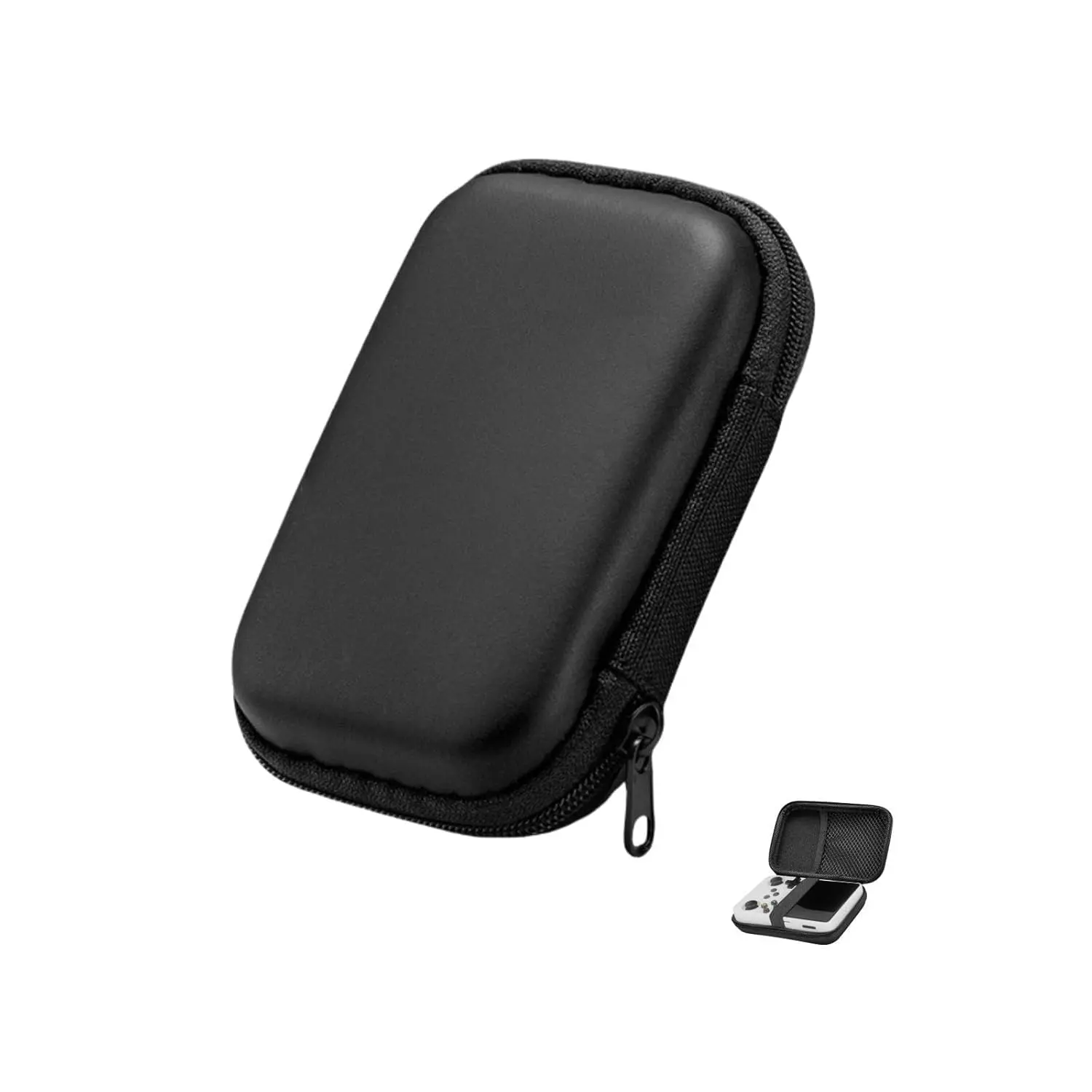 WUDS EVA Hard Carrying Case for Retro Handheld Game Consoles R36S/ K36/ RG35, Black Portable Accessory for Protection Cover Box