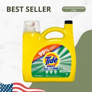 Simply All in One Daybreak Fresh Scent Liquid Laundry Detergent, 89-Loads, 117 fl. oz.