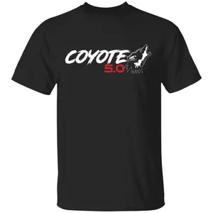 Ford Mustang Coyote 5.0 GT Short Sleeve Unisex Cotton T-Shirt, Coyote Car Fan, Men Women All Seasons Top, Top Menswear