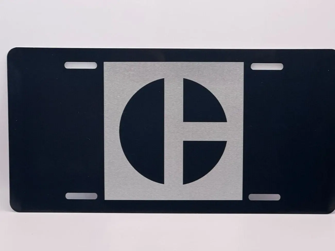 Black Caterpillar license plate