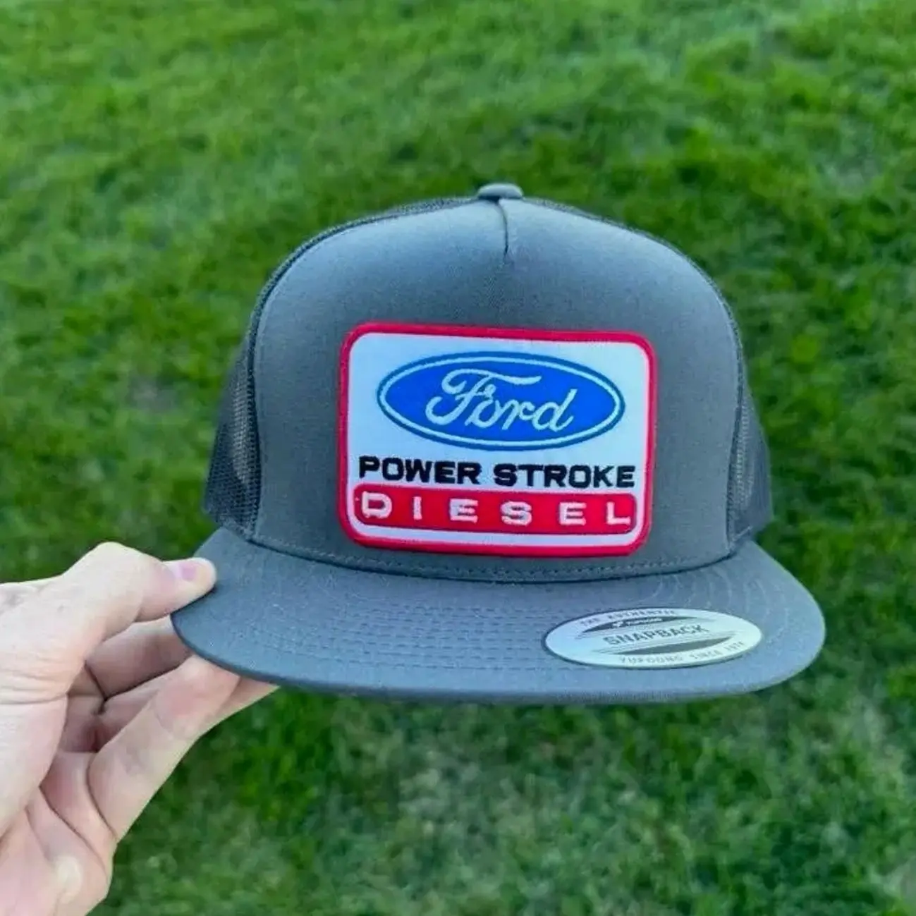Ford Power Stroke Diesel Flat Bill Snapback Adjustable Snap Replica Patch and Adjustable Fit for Men and Women
