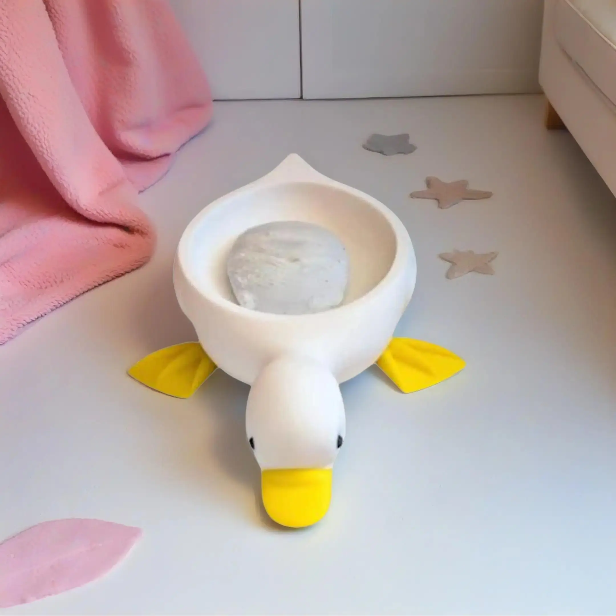 Funny Duck Soap Dish with Self-Draining Design | The Ultimate Quirky Housewarming Gift | Cute Animal Soap Saver for Bathroom Decor | Practical & Unique Gift for Duck Lovers, Coworkers, and New Homeowners | Duckie Soap Tray