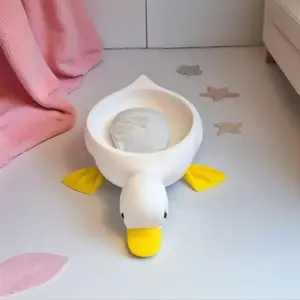 Funny Duck Soap Dish – Self-Draining Cute Bathroom Soap Holder
