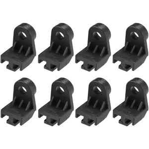 Electric Radiator Intercooler Fan Mounting Kit, L-Shape Fan Bracket Feet Tab Mount Install Legs Engine Universal Plastic Electric Cooling Fan Mounts Tabs (8PCS)