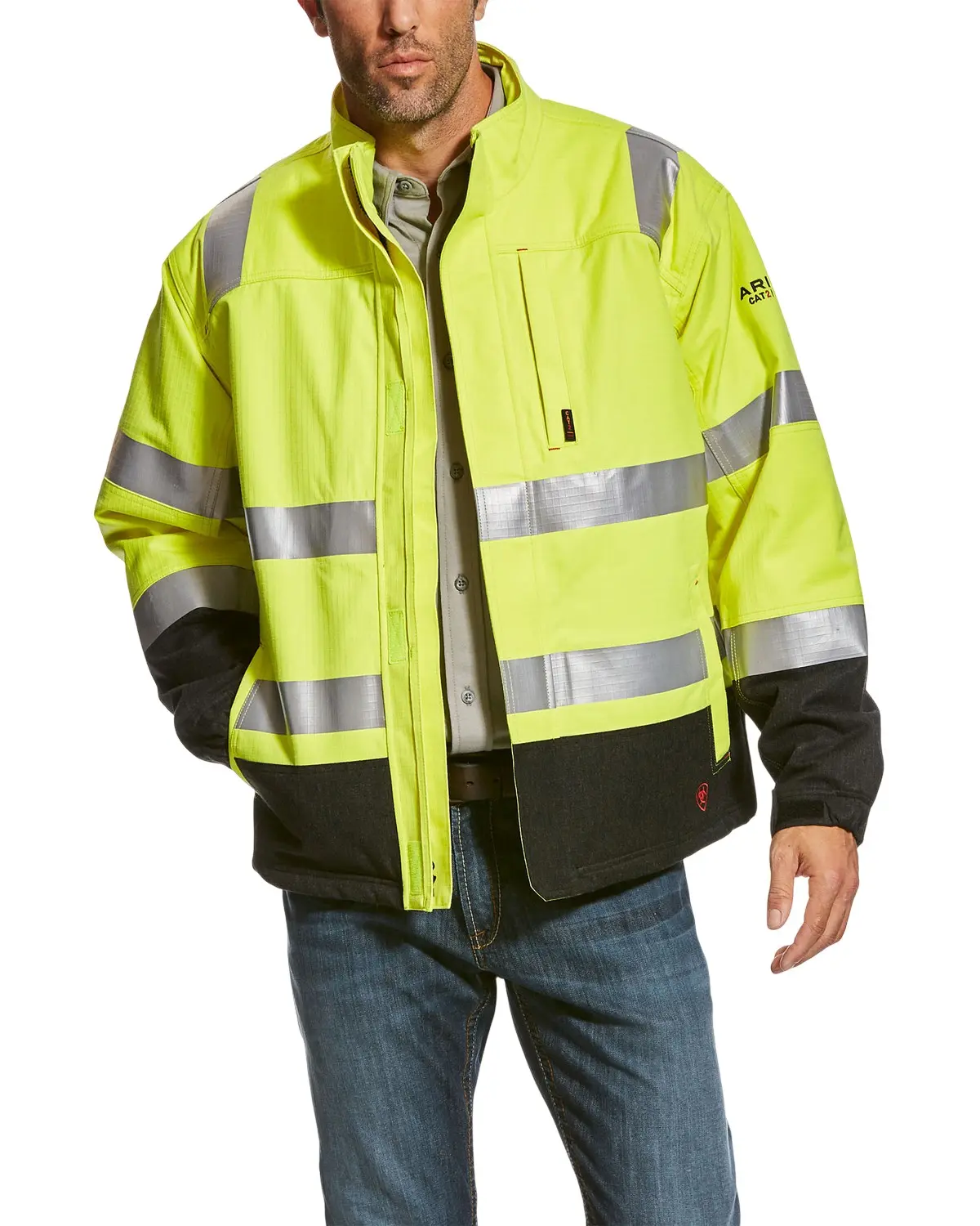 Ariat Men's Men'S Fr Hi-Vis Waterproof Jacket Big - 10024022-Big