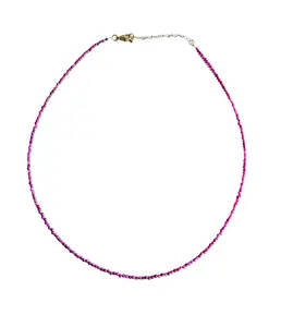 Mini Ruby candy gem necklace