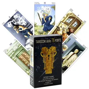 Taoist Tarot Cards Set, Portable Divination Deck for Fate Prediction, Fortune Telling, Tarot Readings & Spiritual Guidance, Ideal Gift for Ages 14+