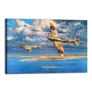 Military Fighter Poster for Supermarine Spitfire Poster Decorative Painting Canvas Wall Art Picture Print Modern Family Bedroom Decor