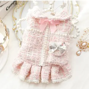 Château Chic Pearl Tweed Pet Dress