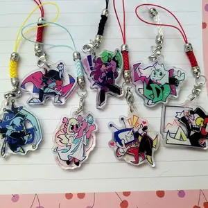 Deltarune 1.5in Acrylic Charms: Kris, Susie, Ralsei, Noelle, Jevil, Spamton, Tenna