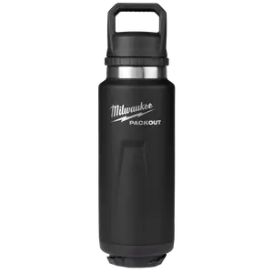 Milwaukee 48-22-8397B PACKOUT™ 36oz Insulated Bottle with Chug Lid - Black