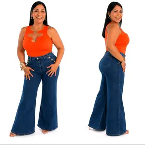 Premium Wide-Leg Jeans, High-Quality Denim Bottoms for Casual Daily Wear