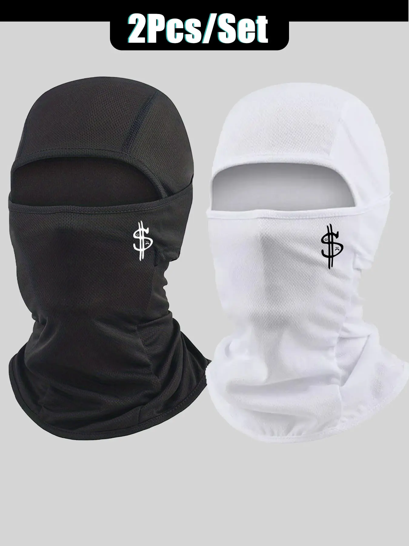 Balaclava Full Face Mask for Cycling, Multi-Functional Street Hip-Hop Headscarf, Windproof Dustproof Scarf for Motorcycle Camping Outdoor Sports Ski Mask, Balaclava Mask Headwear, Windproof Face Cover