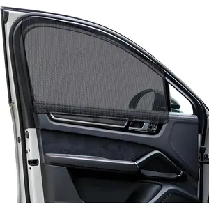 2PCS Car Window Shade, 19.3"*29.1" Magnetic Auto Front Side Window Cling Sunshade, Car Window Screen for Sun, Glare and UV Rays Protection, Vehicle Sun Shades for Baby