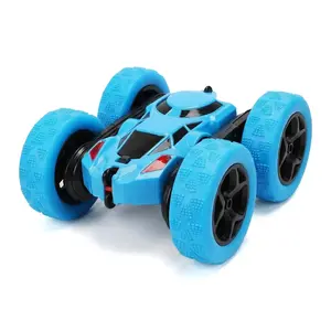 RC Stunt Car 360° Flip, LED Light Wheels, Rechargeable Remote Control Car for Kids, Double-Sided Driving