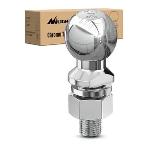 Nilight 2-5/16-Inch Diameter Chrome Trailer Hitch Ball, 15,000 lbs, 1-1/4 x 2-5/8-Inch Shank Universal Fit,Gray Truck