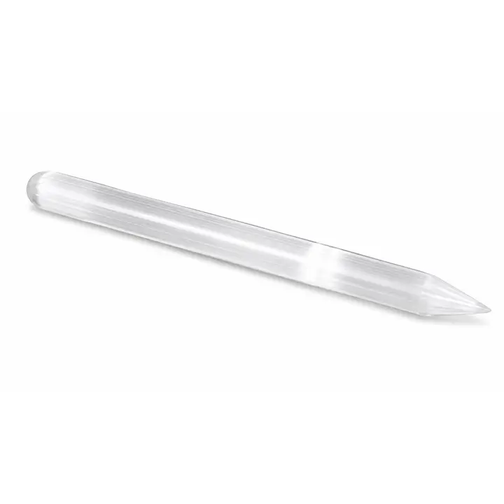 White Selenite Wand | Natural Crystal Wand for Cleansing & Clarity (5–6 in.)