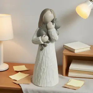 Cat Memorial Statue Gift for Cat Lovers Women Pet Moms, Indoor Outdoor Decor, Home Decor Statue, Perfect Christmas Thanksgiving Present