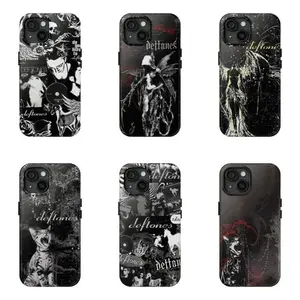 Deftones White Pony Gothic Phone Case Dark Album Art Fan Gift Compatible with iPhone 11-17 Pro Max/Plus and Samsung Galaxy S23-25