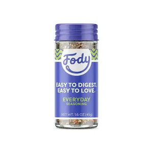 Fody Foods Everday Seasoning, 1.6 Oz, Garlic and Onion Free, Low FODMAP Certified, Gut & IBS Friendly, Vegan, Non-GMO, Gluten Free, Keto Friendly