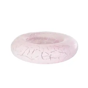 Italian Blown Glass Dish — by Alice Lane Home Collection — Soft Pink — Colorful Vintage Glass Jewelry Dish — Home Decor, Living Room, Kitchen