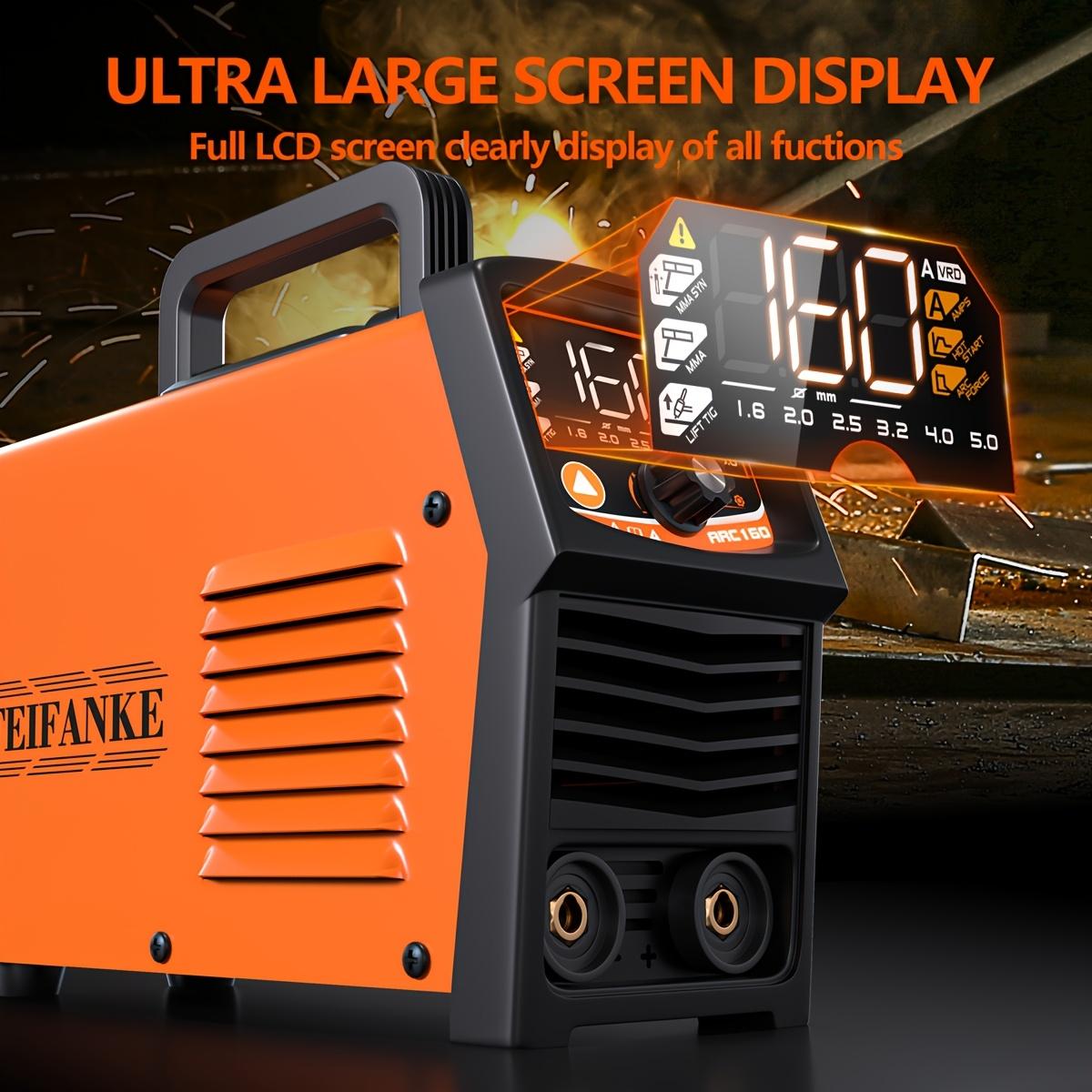 FEIFANKE ARC160A 5PC Rods Stick Welder, Portable 110V/220V Welder Machine,IGBT Inverter Synergic Control Arc Welder with Led Digital Display