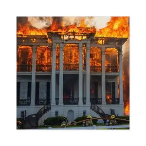 Nottoway Plantation Square Stickers, Design for outdoor or indoor Home Decor, Juneteenth Gifts